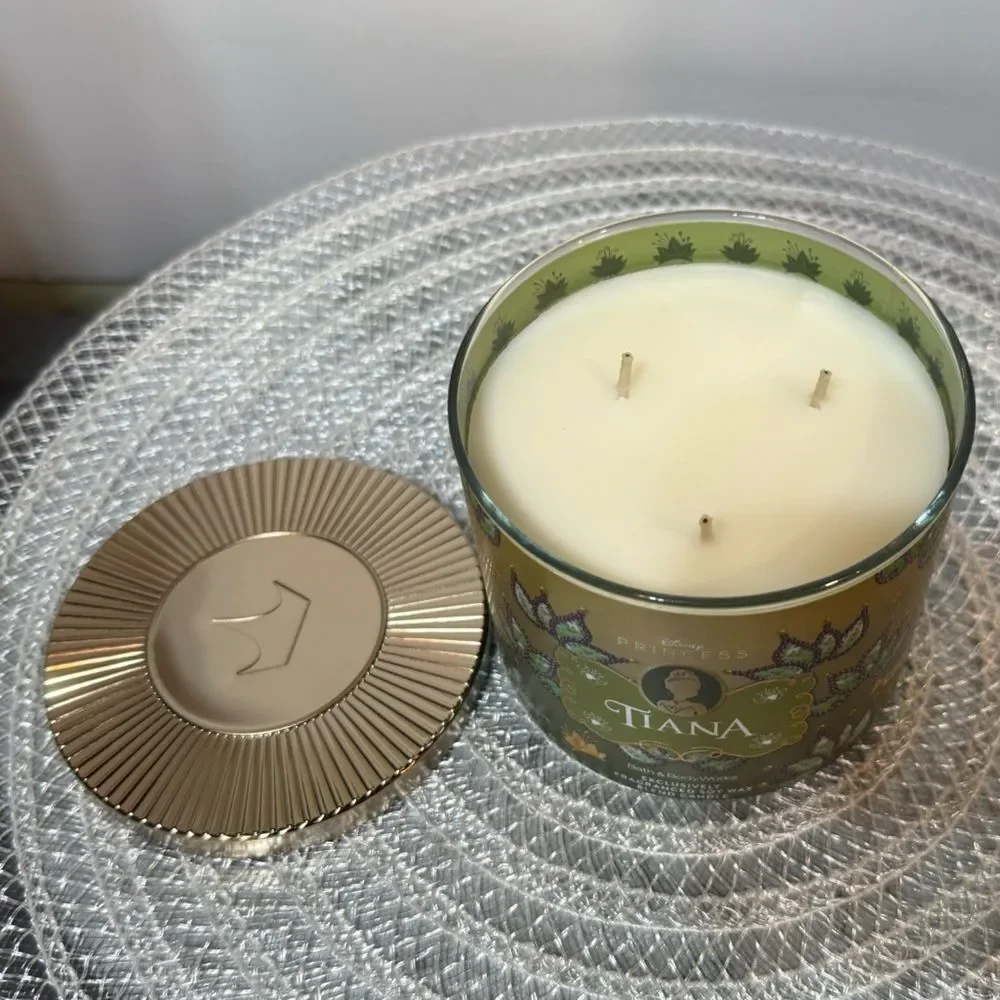 BBW Disney Tiana 3 Wick Scented Candle NWT
